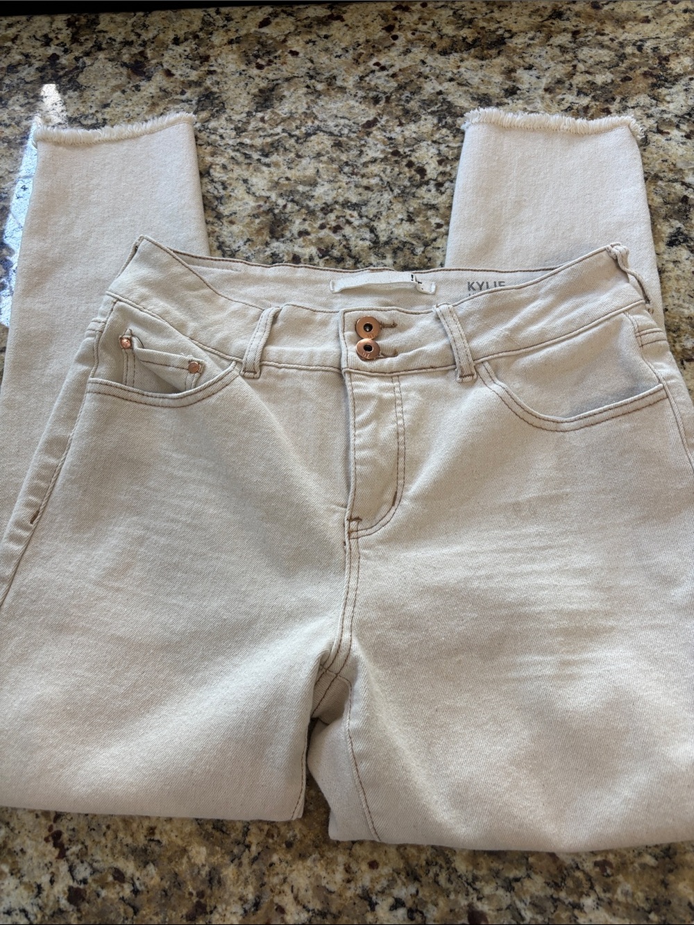 !it jeans Women’s High-Rise Cream/Tan Jeans